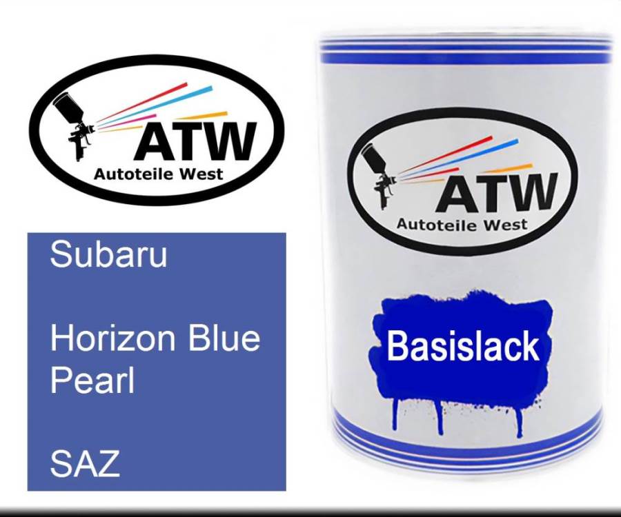 Subaru, Horizon Blue Pearl, SAZ: 500ml Lackdose, von ATW Autoteile West.